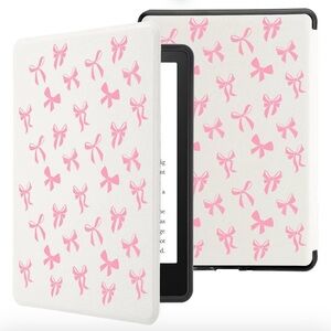Case for 7"/6.8" Kindle Paperwhite(12th/11th Gen-2024/2021), Pink Bows
